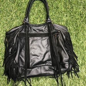 Liebeskind Black leather tassel purse